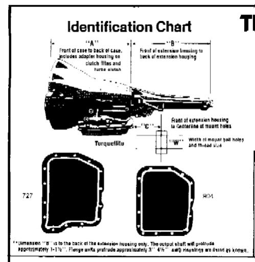 727 Chrysler identification transmission #4