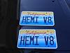 HEMI V8 California Lic Plates for sale or trade-hemiv8licenseplat.jpg